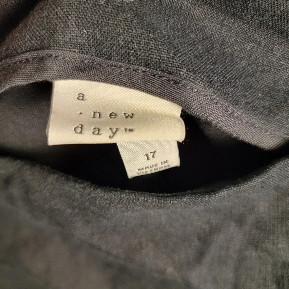 Elegant Black Women's‎ Linen Blend Skirt